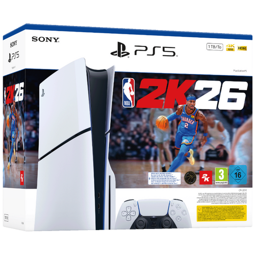 Igraća konzola Sony PlayStation PS5 Slim D chassis + NBA 2K26 VCH (kod za skidanje)