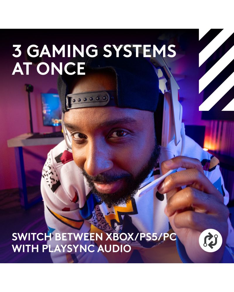 Gaming slušalice Logitech - Astro A50, Xbox, PS5, PC, NS, bežične, bijele