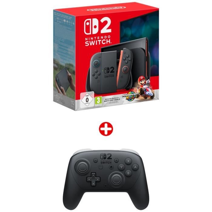 Nintendo paket: Nintendo Switch 2 konzola + Mario Kart World (kod) + Switch Pro 2 kontroler